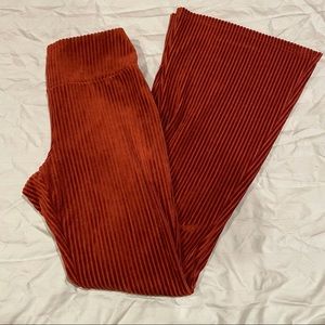 SOLD High waisted red stretchy bell bottoms